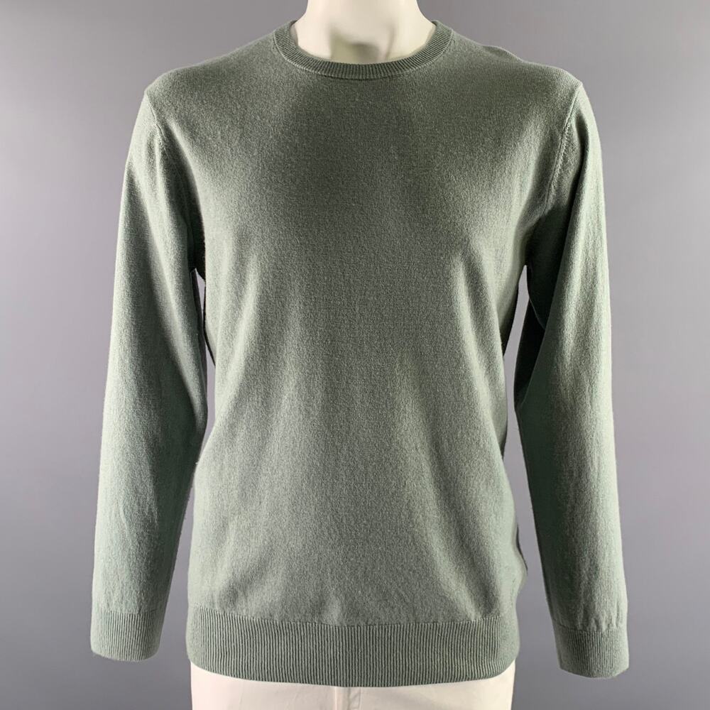 RODD & GUNN Size XL Green Sage Wool Cashmere Crew-Neck Sweater
